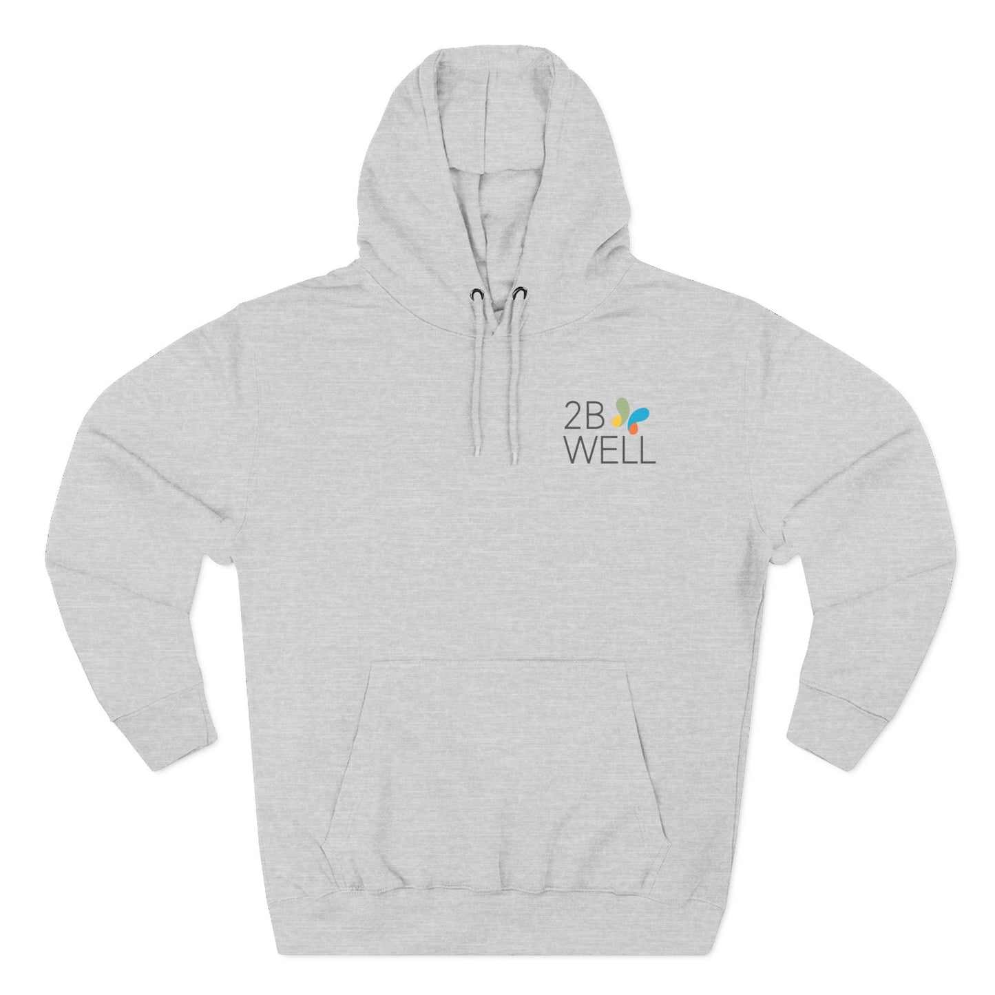 2B Well Logo Hoodie — Wellness Graphic Fleece Hoodie