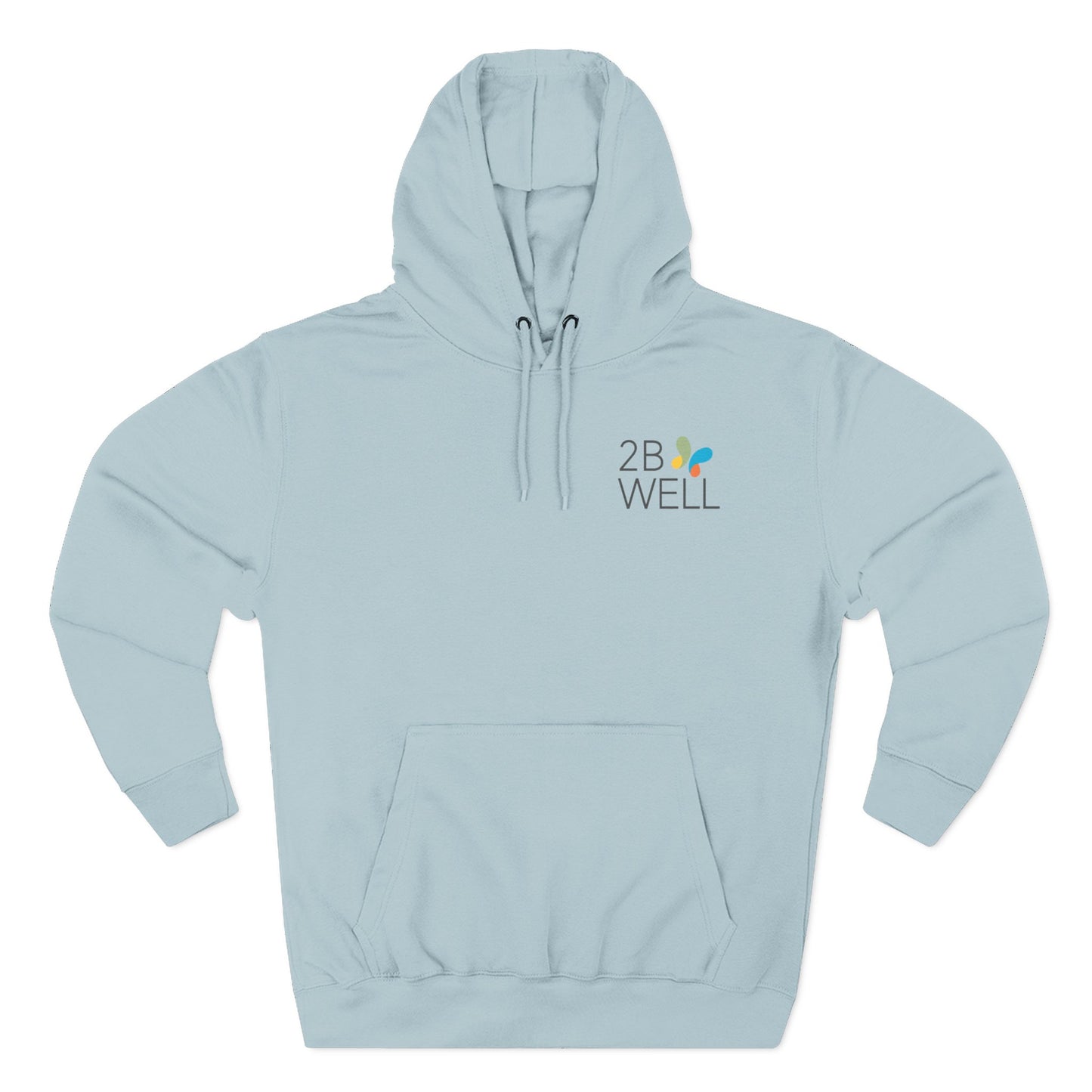 2B Well Logo Hoodie — Wellness Graphic Fleece Hoodie