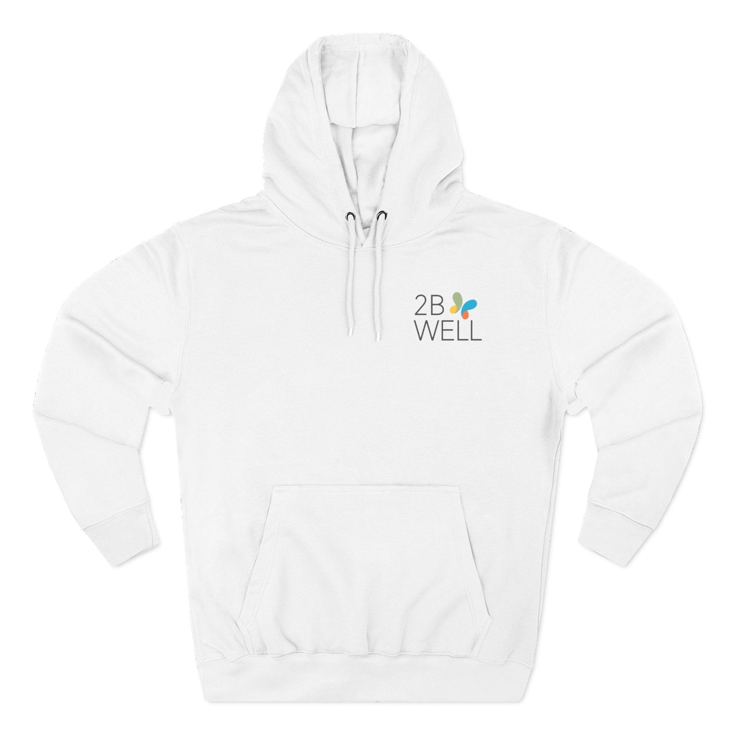 2B Well Logo Hoodie — Wellness Graphic Fleece Hoodie