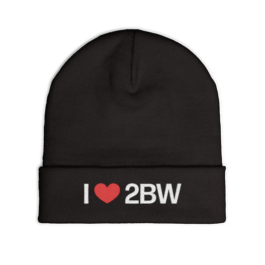 I Heart 2BW Knit Beanie