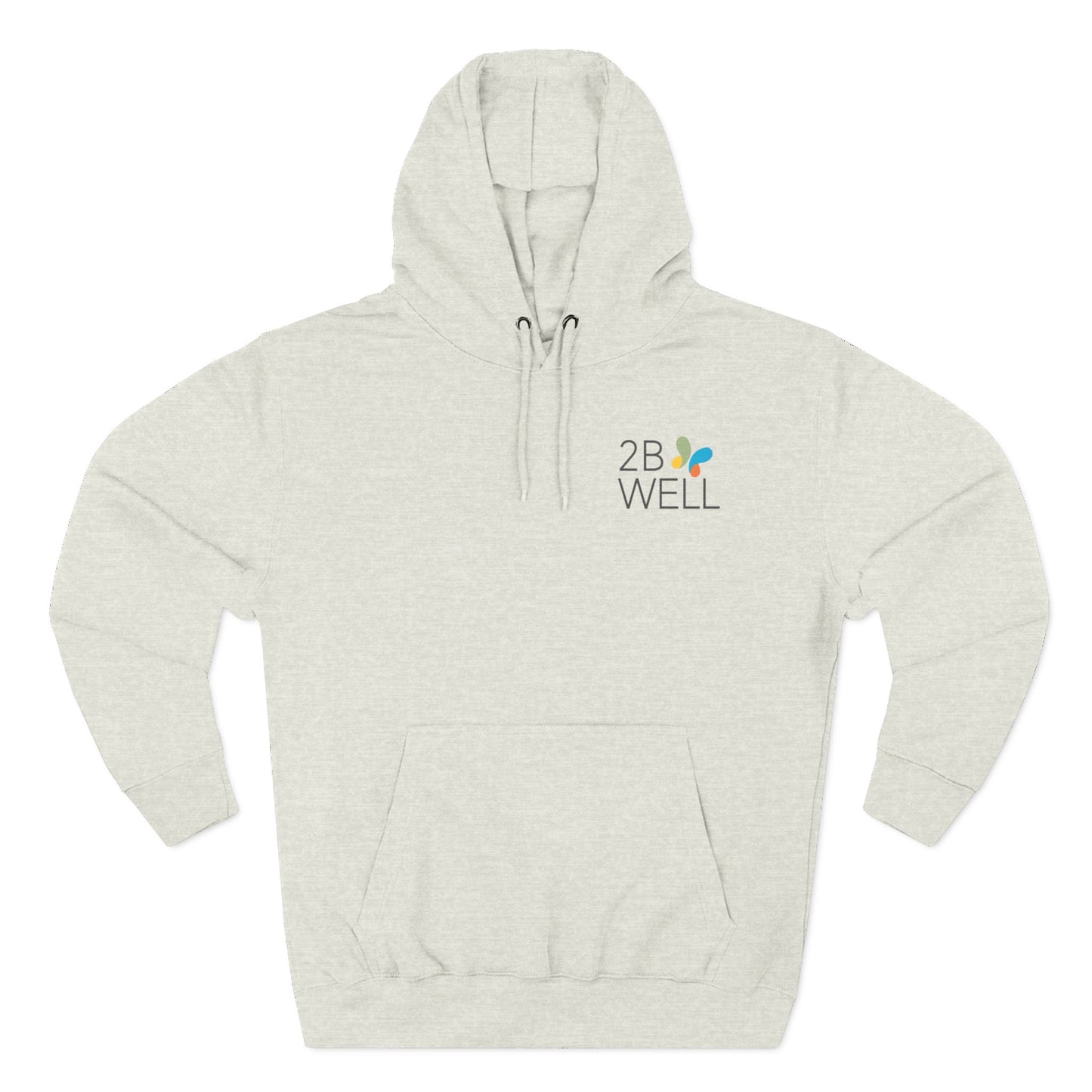 2B Well Logo Hoodie — Wellness Graphic Fleece Hoodie